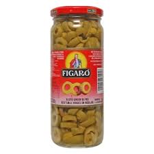 GREEN OLIVES W/ PIM PASTE 450gr "FIGARO" Green olives figaro 450gr