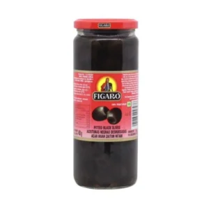 BLACK PITTED OLIVES 450gr "FIGARO" Figaro figaro pitted black olive 450gr btl full01